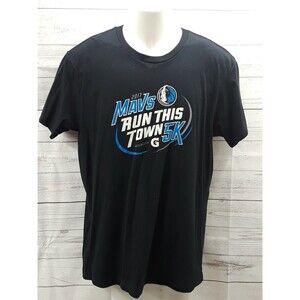 Dallas Mavericks 2017 T-Shirt Adult Mavs Run this Town 5K by Gatorade Sz M